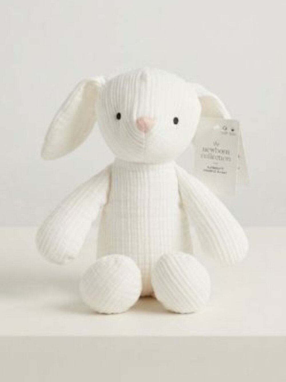 NWT CRATE & BARREL KIDS Supersoft Snuggle Cotton Gauze Bunny WHITE
